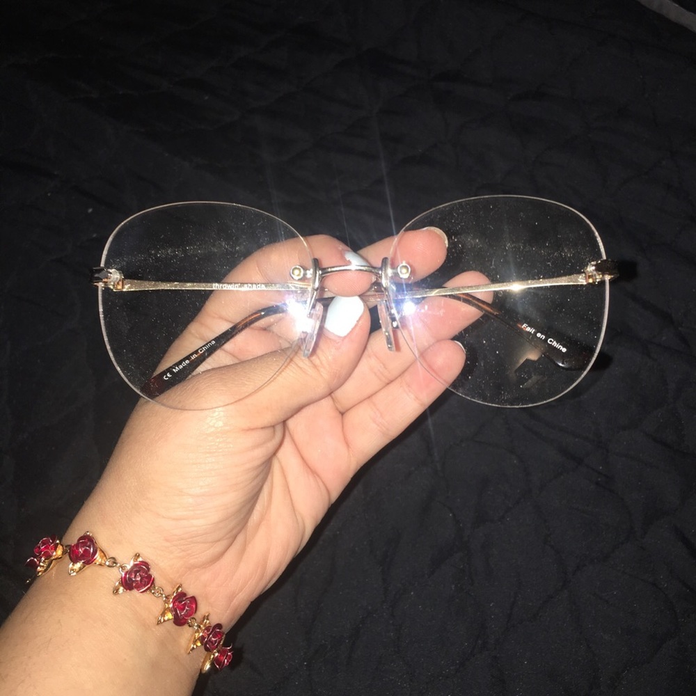 Urban Outfitters Clear Rimless Glasses